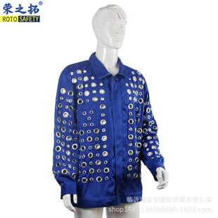 玻璃作业防护服分体防割分体工作服防划伤电镀铁圈搬运耐磨防护服