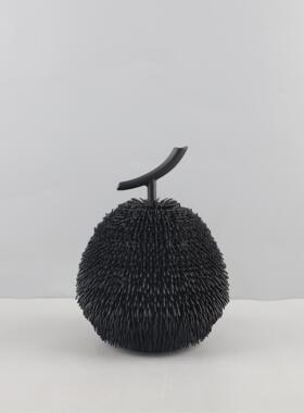 现代简约树脂黑白毛球室刺梨桌1469面摆件厅玄关卧电客视装柜家居