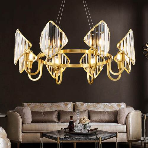 2020款现代灯饰网红创意轻奢客厅灯个性卧室餐厅璀璨水晶吊灯