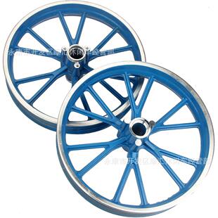 迷轮你两摩托车两程147/49CC小越野2.50冲-0寸831前后轮毂钢圈蓝