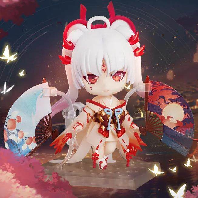 阴阳师不知火阿离Q版1608可换脸动漫游戏模型公仔桌面粘土人摆件
