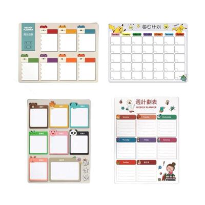 Magnetic calendar schedule white board Refrigerator tape