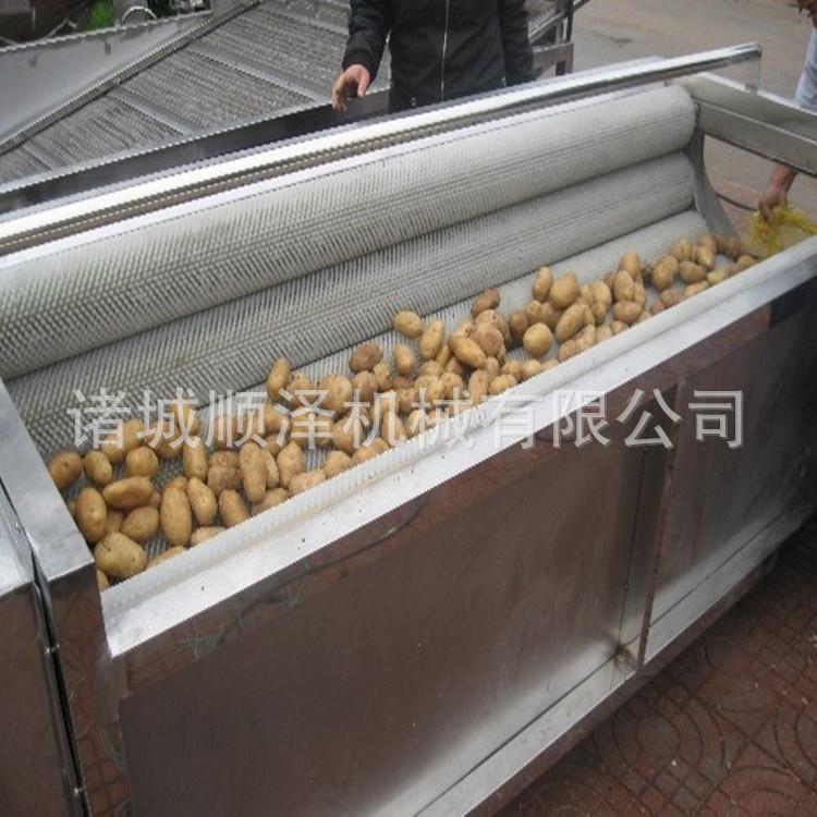 供应土豆清洗去皮机 胡萝卜毛棍去皮机 不锈钢莲藕清洗去皮机