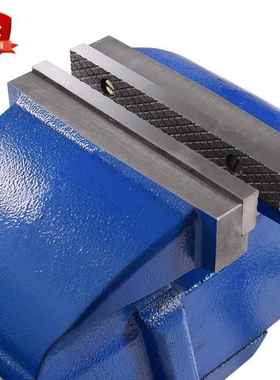 重型台虎钳工业级寸钳虎汽修0寸可ELR旋转12寸台钳小型1平口钳家8