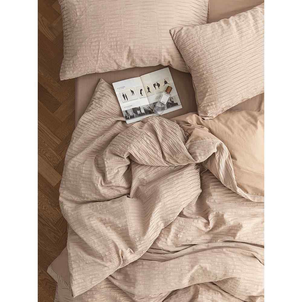 正品仔普 时尚简约波浪泡泡床B上全棉四套件1.5四季百搭A件版纯棉