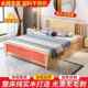 实木床1..8米主卧双人床现代简约中式 151出租房单人m床JZJ架家直