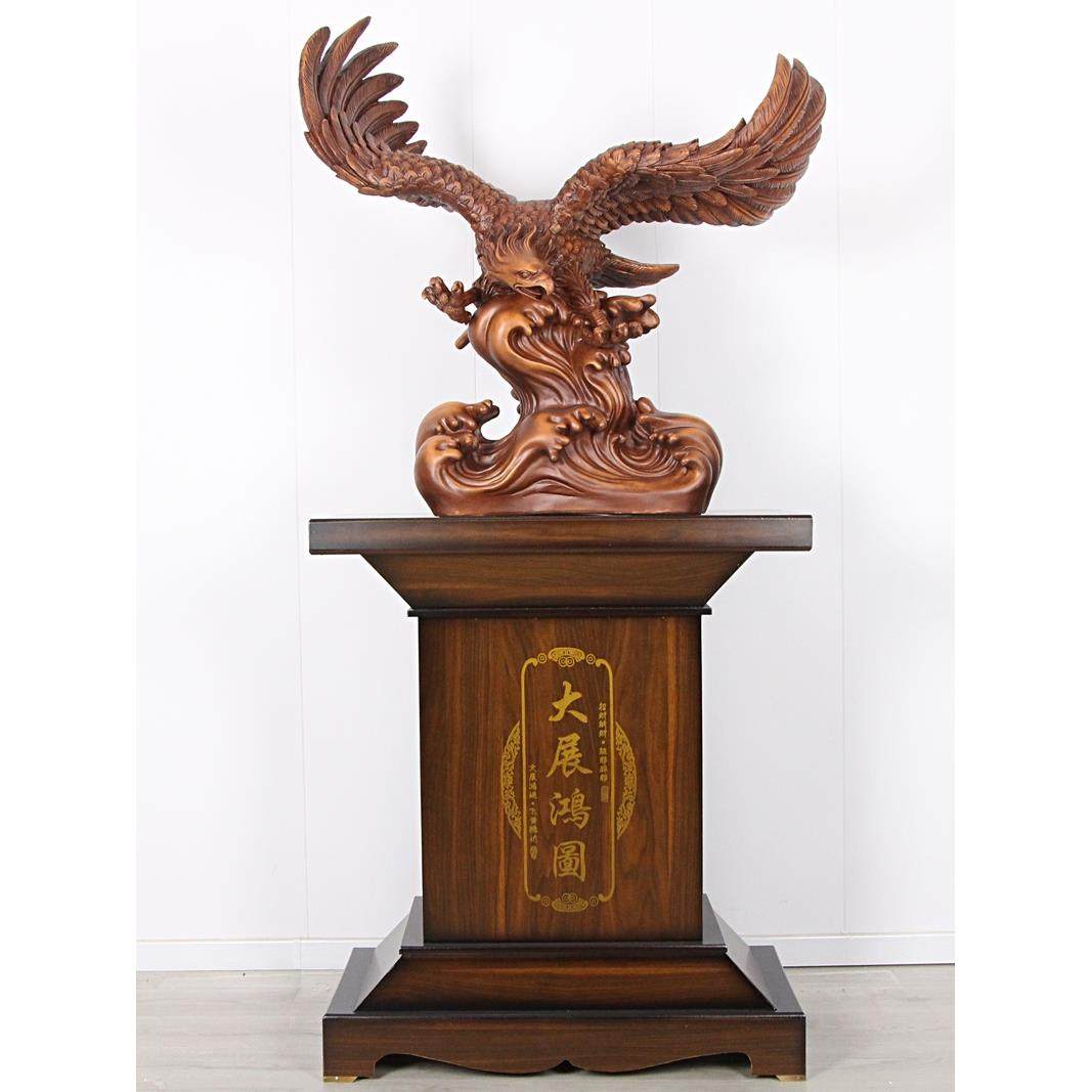 大展宏图老鹰摆件公司开业礼物乔迁贺礼大堂办公室落地招财装饰品