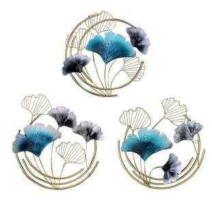 新中式轻奢壁饰客厅沙发壁挂电视背景墙创意金属挂件墙面装饰品