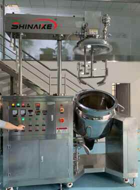 100L真空均质乳化机液压升降乳化锅药膏软膏厂家实验室乳化罐