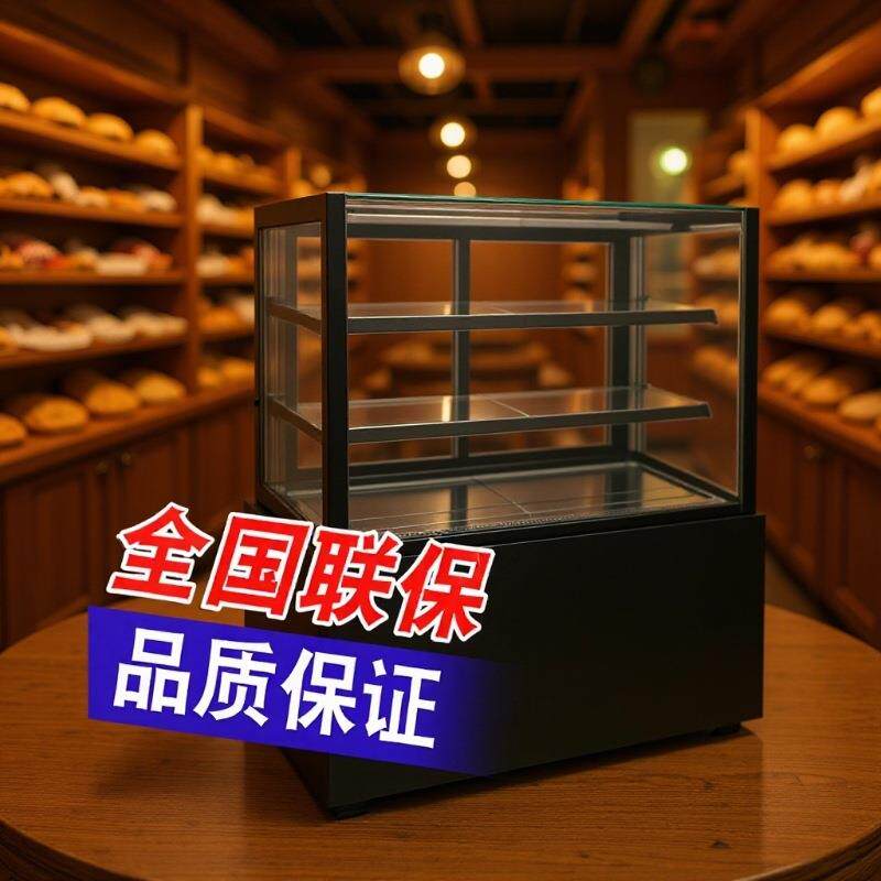 跨境直供饮料冷藏柜商用大理石烘焙甜品水果西点面包柜直角蛋糕柜