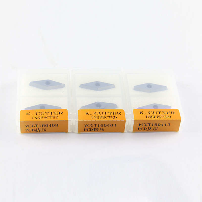 金刚石刀片非标VCGT160408宝石刀片 汽车轮毂挤压拉丝PCD刀粒