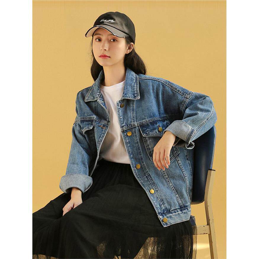美式牛仔外套女春秋2026新款宽松显瘦韩版上衣夹克bf慵懒风牛仔衣