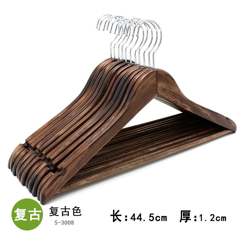 实木衣架挂衣衣挂衣柜木质木头子衣服撑子家用挂钩衣撑木制架酒店