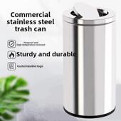 商业不锈钢垃圾桶大容量购物中心酒店手巾垃圾桶办公室剧院餐厅健