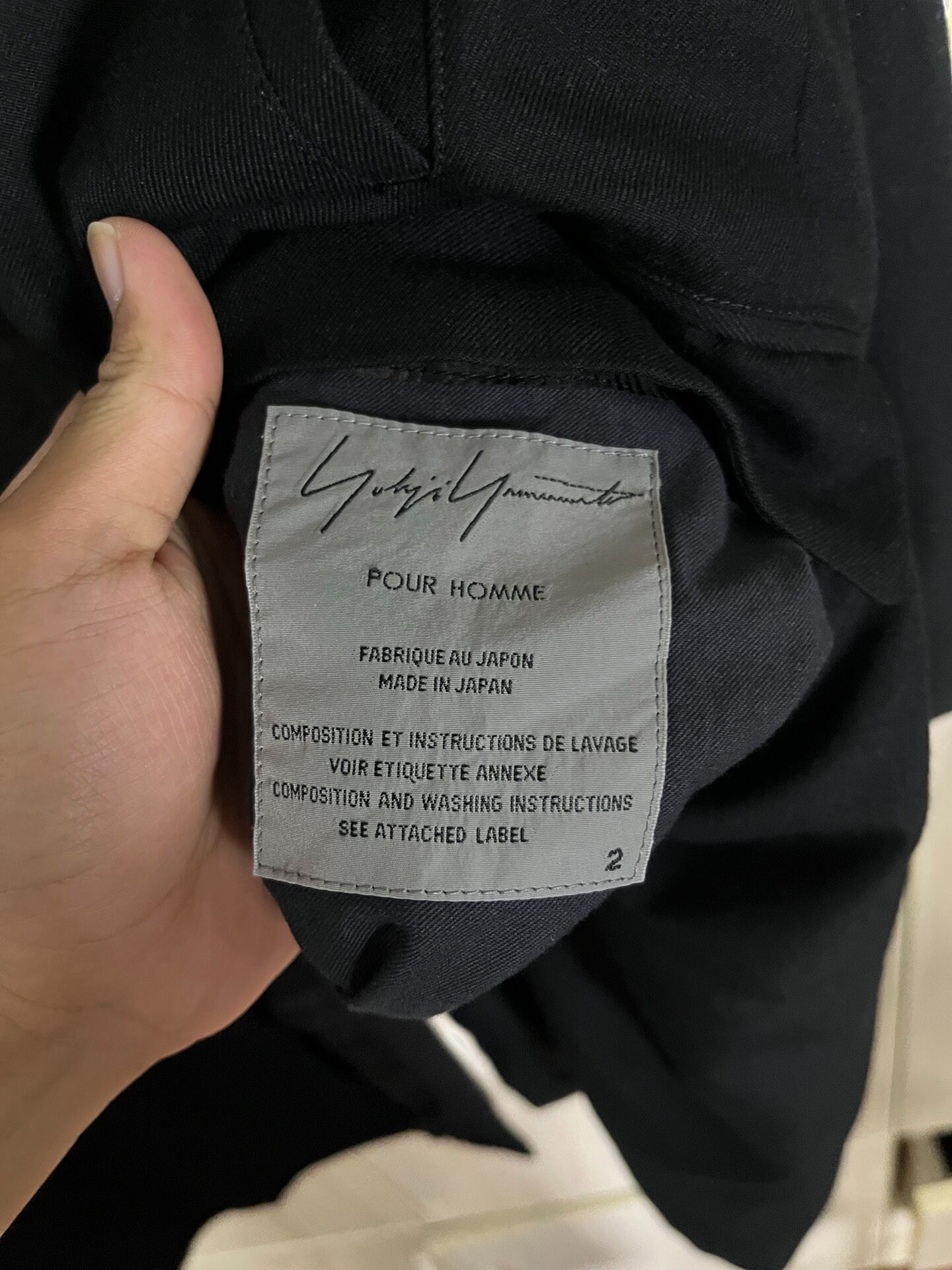 Yohji Yamamoto Black Leopard Lining Coat — back