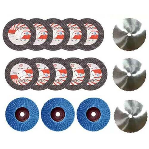 3寸75金刚石切割片锂电角磨机配件切割抛光打磨配件套多功能套餐
