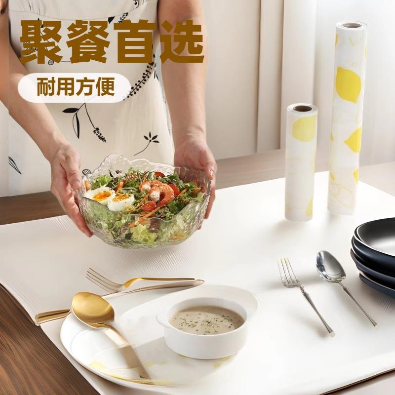餐垫厂家家用餐垫一次性点断式加厚PE饭店聚餐专用防漏