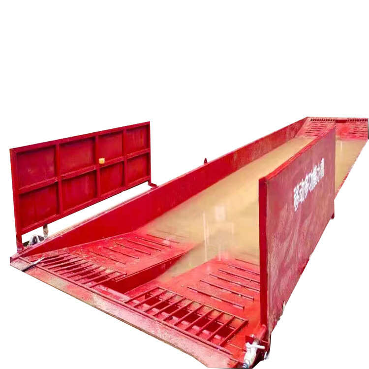 移动洗车槽工地渣土车辆船式洗车池煤矿用洗车台免基础洗车设备