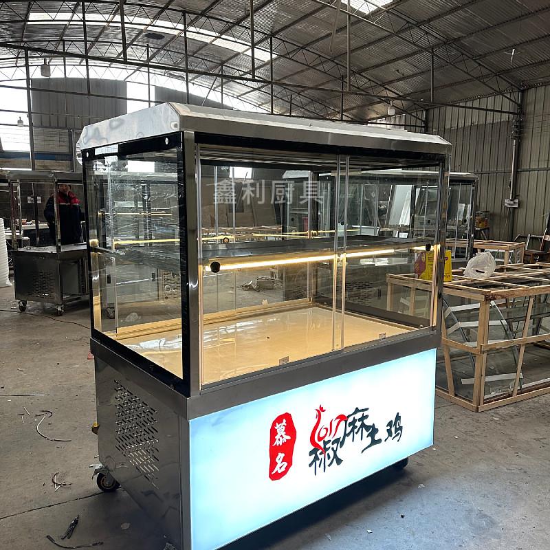 熟食凉菜保鲜展示挂鸭柜卤菜烧鹅烧腊展示柜烧鸡冒菜保温冷藏冷柜