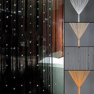 100*200cm Door Curtain Luxury Crystal Beaded String Beads