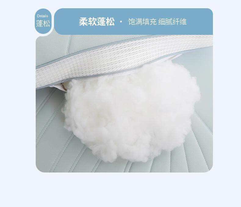U- типа подушка 2025夏季新款凉感丝枕头冰丝枕头芯护颈椎助睡眠学生宿舍枕头芯 Beautisky