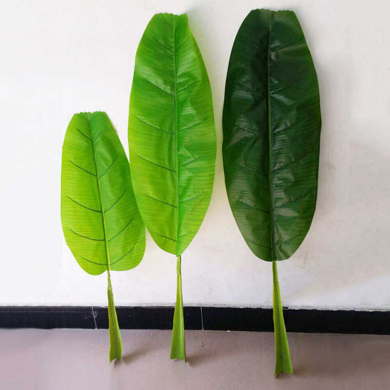 仿真热带植物北欧大型落地塑料绿植芭蕉树旅人蕉装饰芭蕉叶片单只