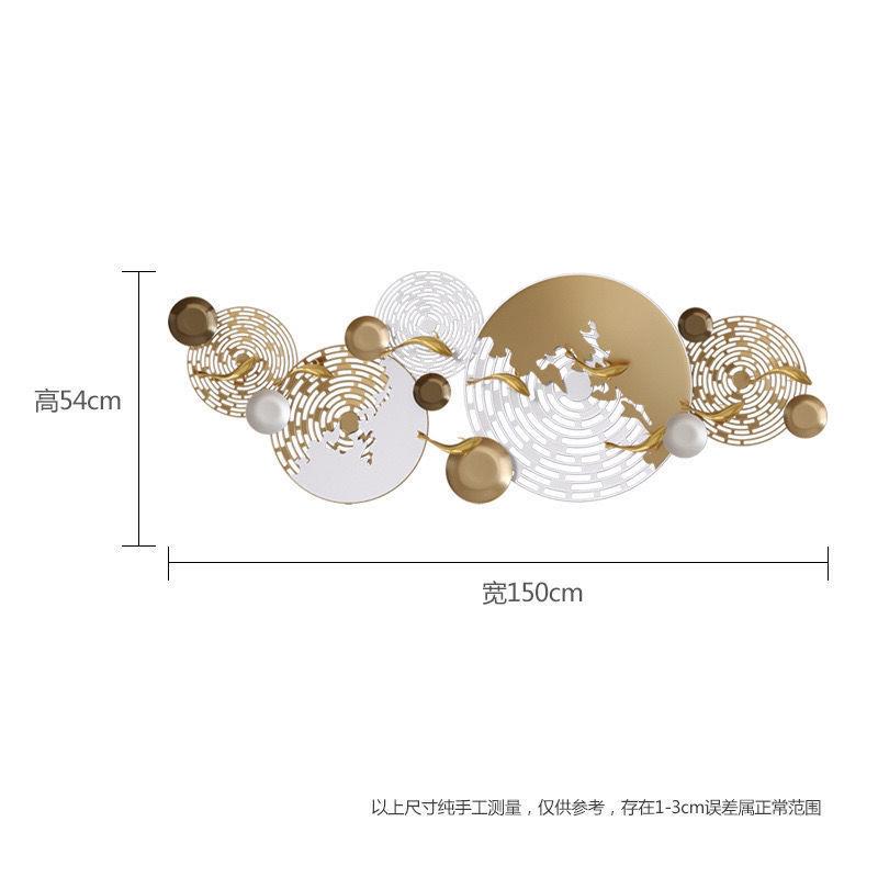 新中式装饰挂件客厅沙发背景墙面铁艺壁挂创意立体金属装饰品挂件