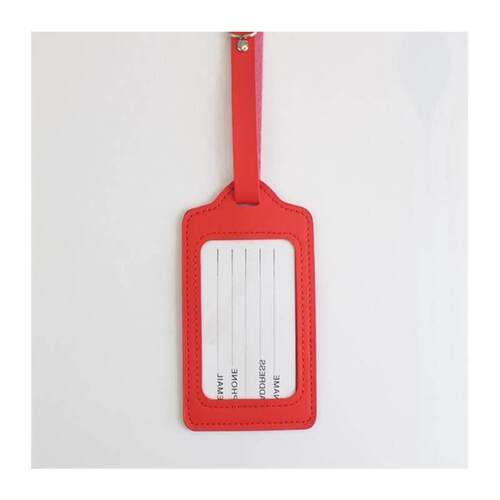 PU Leather Suitcase Luggage Tag Label Bag Pendant Handbag Po