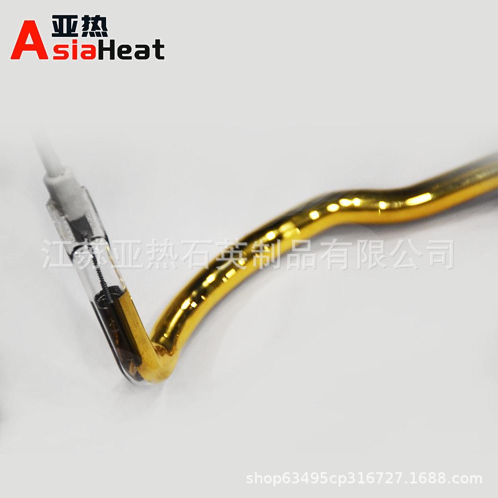 厂家加工异形镀金石英红外线玻璃加热灯管 红外线光波卤素加热管