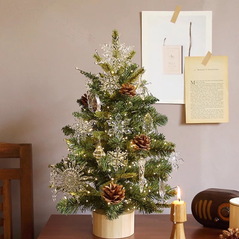 风摆件套餐ins桌面圣诞节diy小装饰品圣诞树高级新款家用布置2023