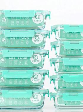 [10-Pack] Glass Food Storage Containers with Lids, Airtight,
