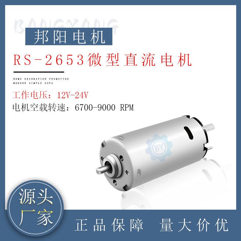 2653微型直流电机12V/24V吹风机热风枪家用电器机械设备电机定制