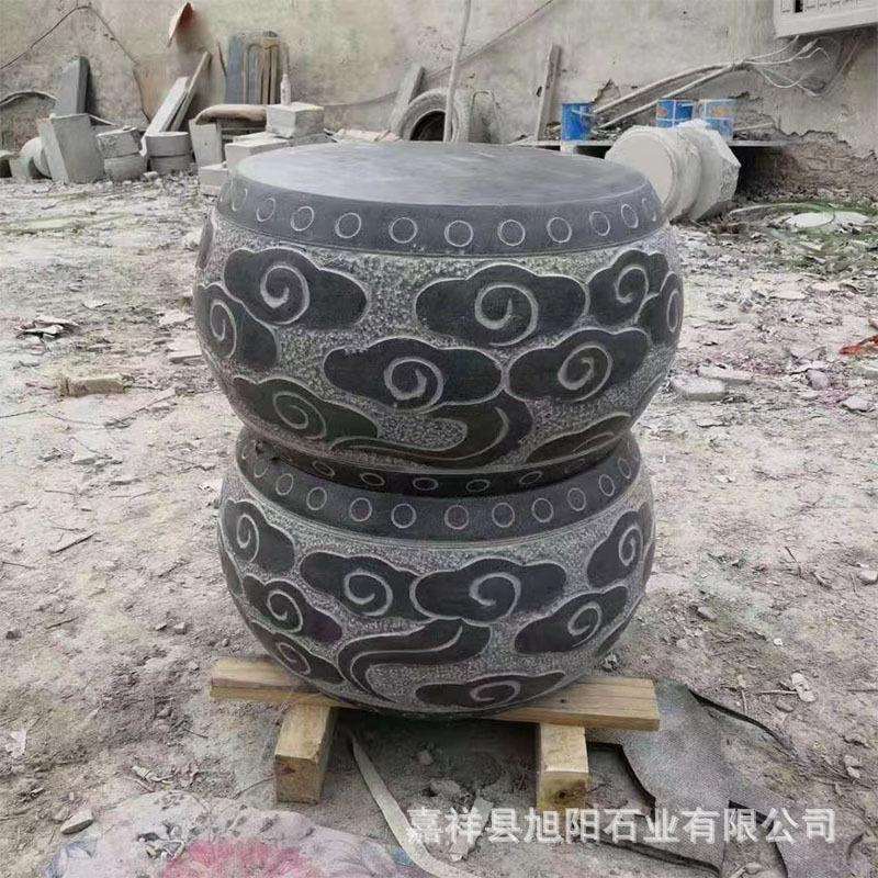 石墩青石柱墩石底座路障挡车子花架柱子柱顶柱脚石鼓凳门口石头
