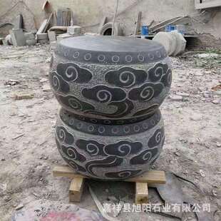 石墩青石柱墩石底座路障挡车子花架柱子柱顶柱脚石鼓凳门口石头