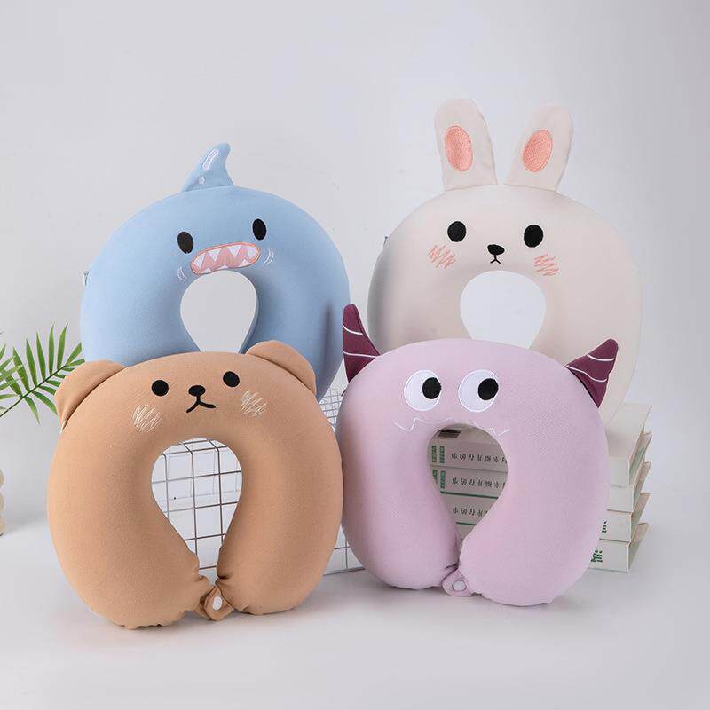 可爱卡通u型枕护颈枕记忆棉U型枕头记忆枕旅行枕头新款亲肤卡通枕