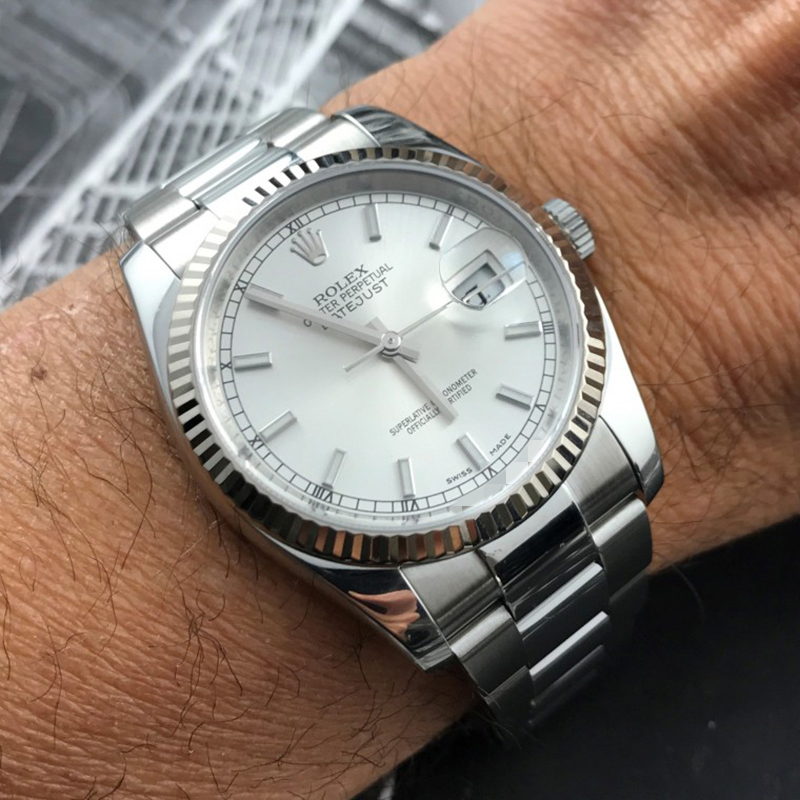 Rolex劳力士男表正品瑞士男士手表日志型自动机械表98新116234