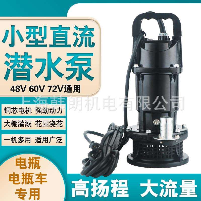 小型直流潜水泵48V60V72V轻便小巧电动水泵农用灌溉浇地直流水泵