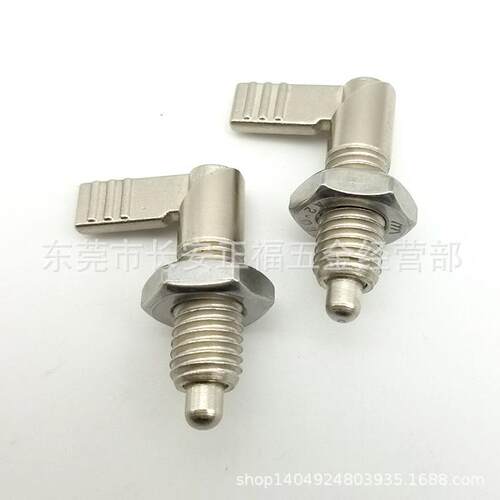 PMXRM10 12粗牙把手型旋钮柱塞 L型分度销 弹簧柱塞ZC505-2