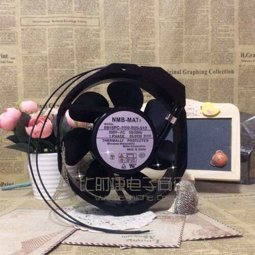 NMB 5915PC-20W-B20-S12 17238 200V 全金属外壳风叶 耐高温风扇