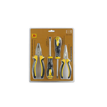 波斯 工具 家用工具组套  螺丝刀扳手钢丝钳卷尺美工刀BS512803