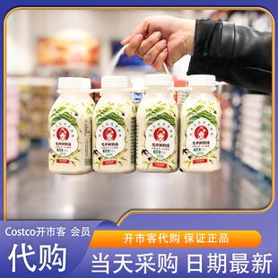 开市客costco代购木兰茶语龙井鲜奶绿350ml*8瓶原叶萃取茶香浓郁