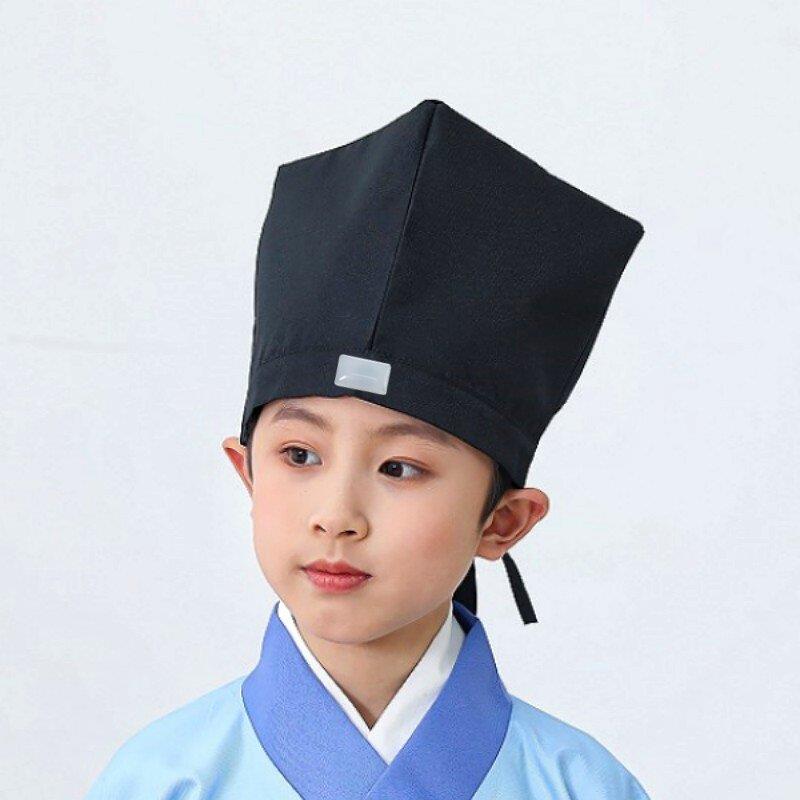 宋制幞头四角方巾四方巾儿童成人通用古装汉服帽子四方平顶巾