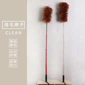 鸡毛扫支持毛批发车用伸缩 杆家用不掉代发鸡毛掸子家用一个 厂家