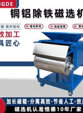 小型强DVG磁滚筒磁选铁机分铝销铜销铜粉不锈钢吸铁除铁选铝铁离