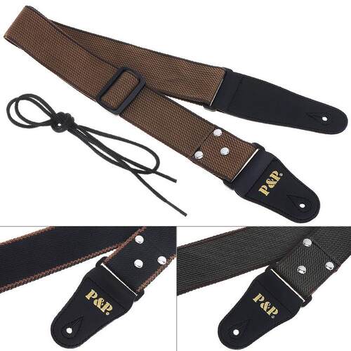 Adjustable Pure Cotton Guitar Strap for Acoustic Electric Ba