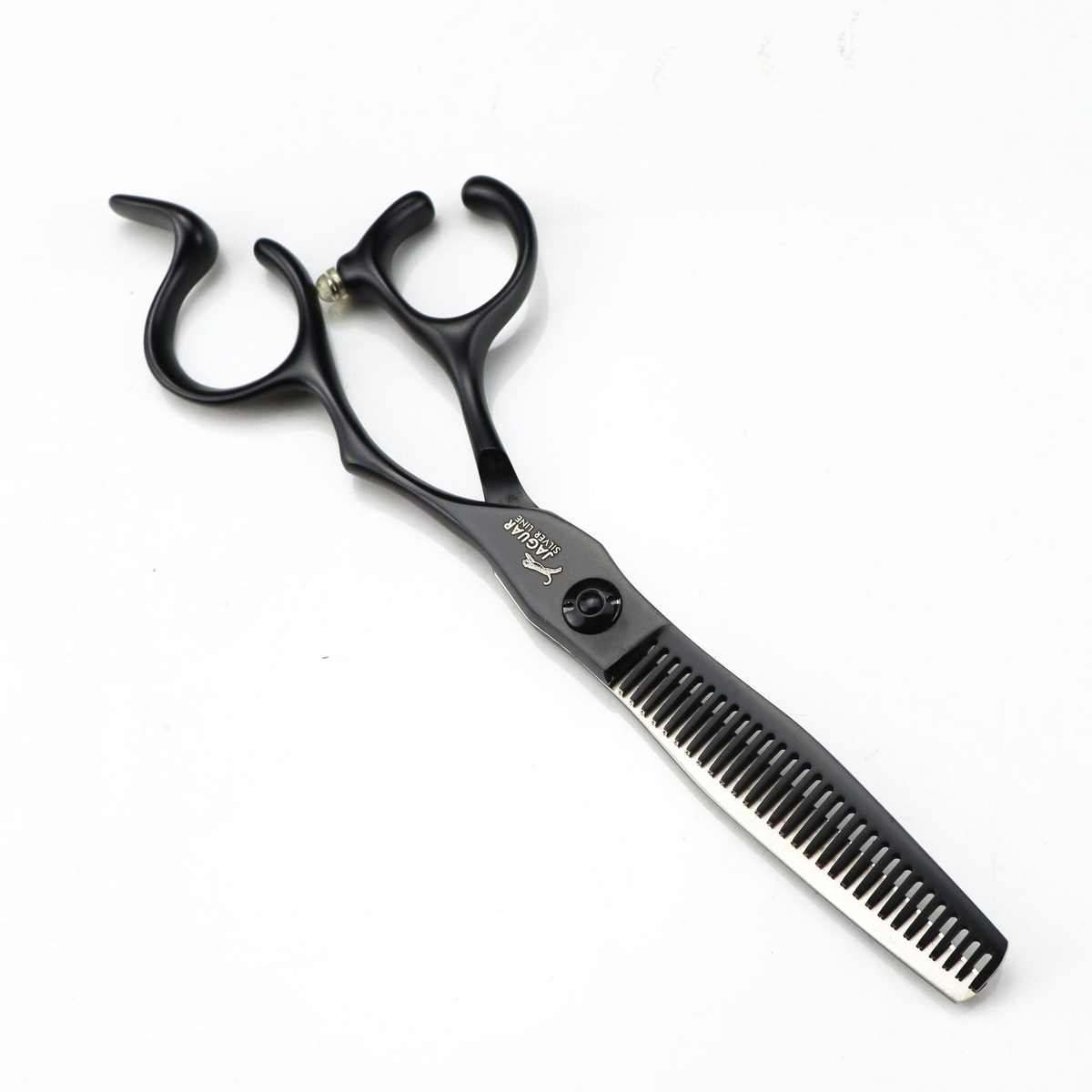 牙0款.理发黑色剪缺口剪平刘海薄  柄寸剪刀美发bao6剪打 剪剪