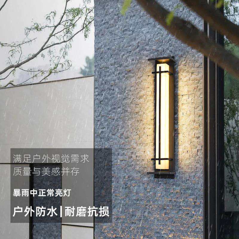 代壁简约现别墅户外灯中式门花园防水工程庭院室外大两侧W8156大