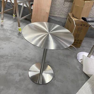 奶茶店咖啡桌不锈钢桌子圆桌方桌工业风餐桌茶几洽谈桌甜品冷饮店
