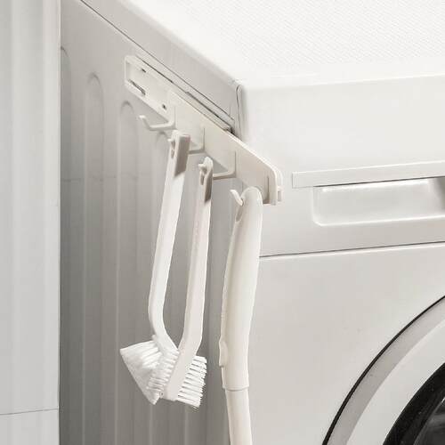 Kitchen and Bathroom Gap Hooks, Four-in-a-Row Hooks for Behi