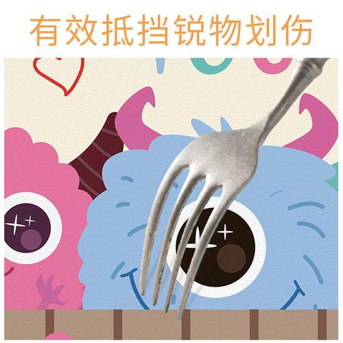 多巴胺圆桌桌布级感轻奢小圆形茶几桌布防水防油免洗餐桌保护垫